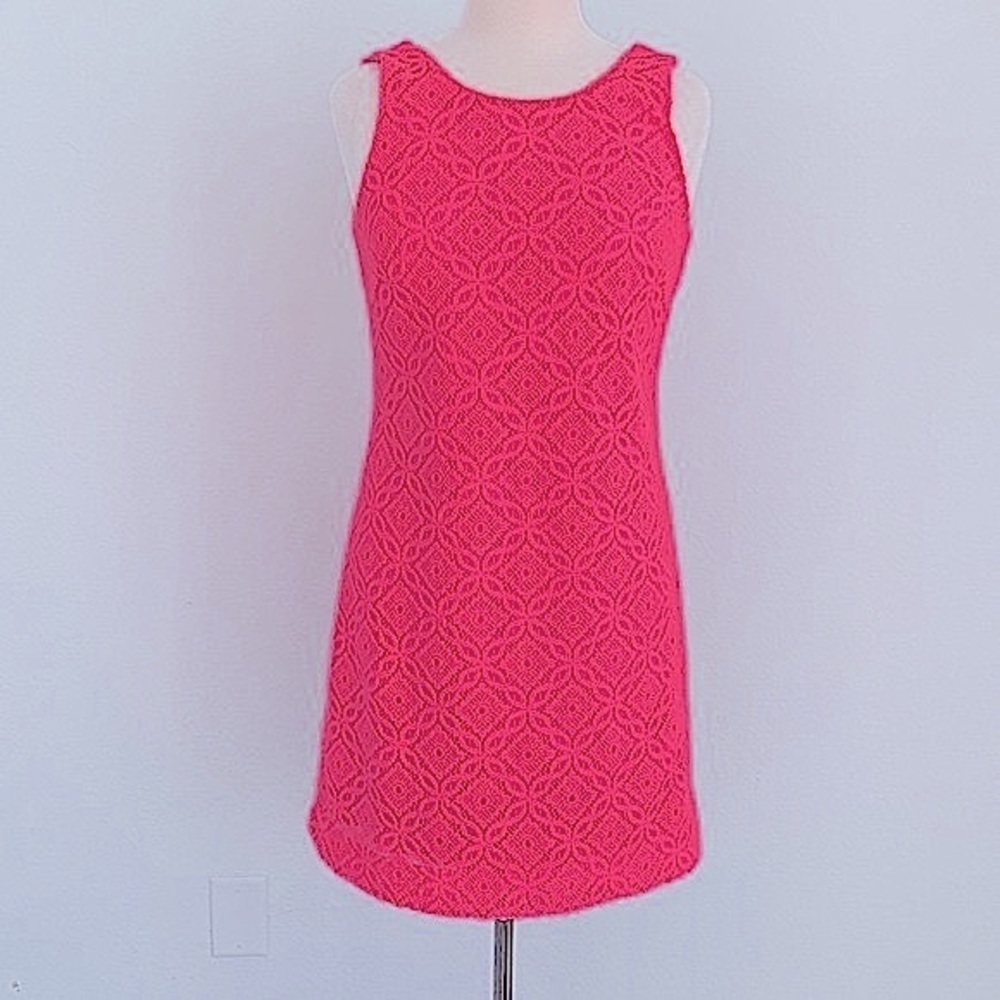 Lilly Pulitzer Callie Trellis Knit Lace Shift Dress - Picture 5 of 16